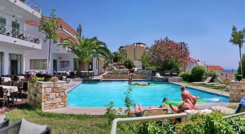 Sandy Bay Hotel Plomari Esterno foto