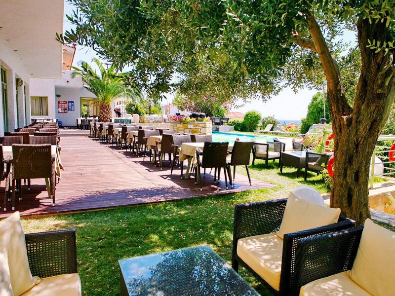 Sandy Bay Hotel Plomari Esterno foto