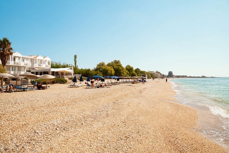 Sandy Bay Hotel Plomari Esterno foto
