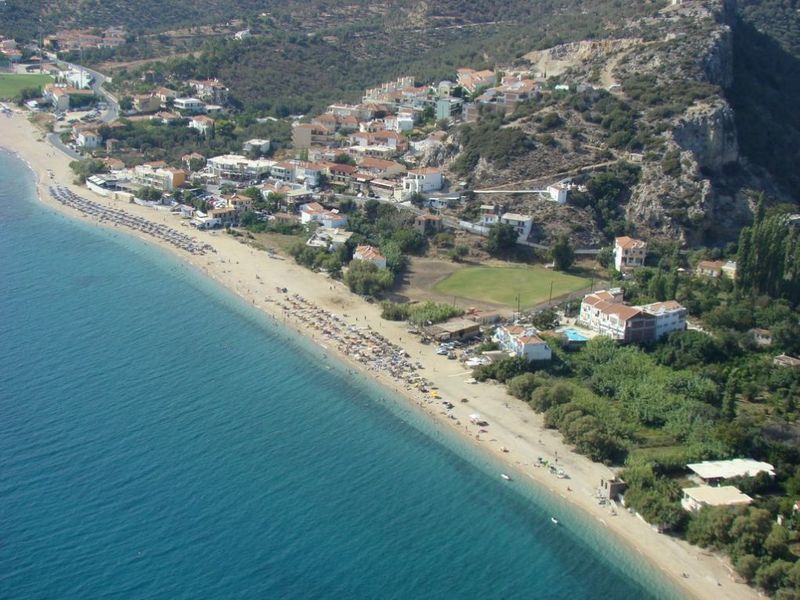 Sandy Bay Hotel Plomari Esterno foto