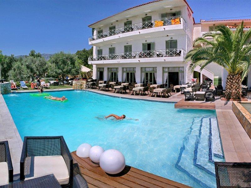 Sandy Bay Hotel Plomari Esterno foto