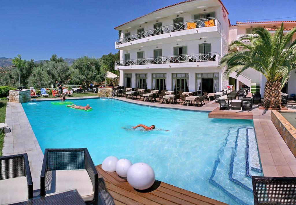 Sandy Bay Hotel Plomari Esterno foto