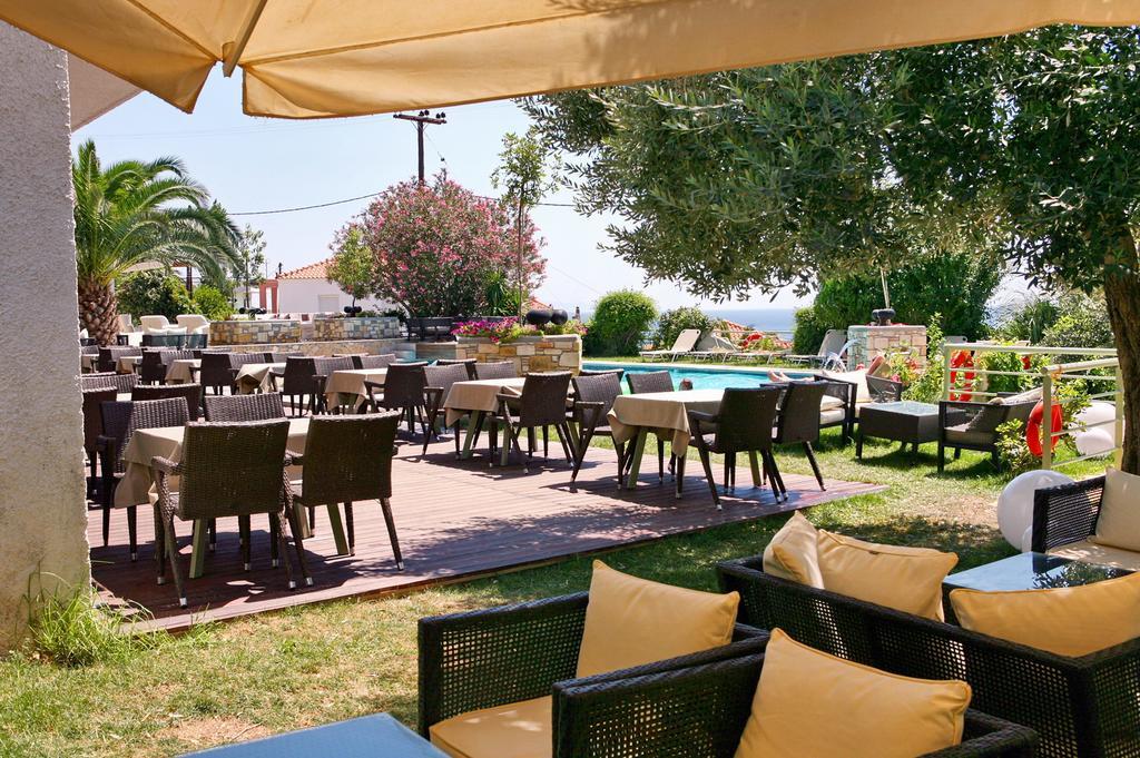 Sandy Bay Hotel Plomari Esterno foto
